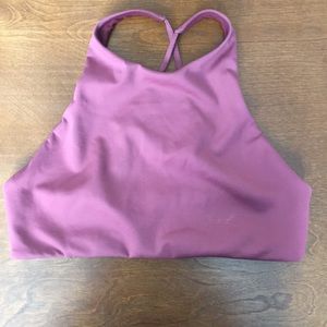 Left on Friday Hi Dive Top in Desert Plum (M)